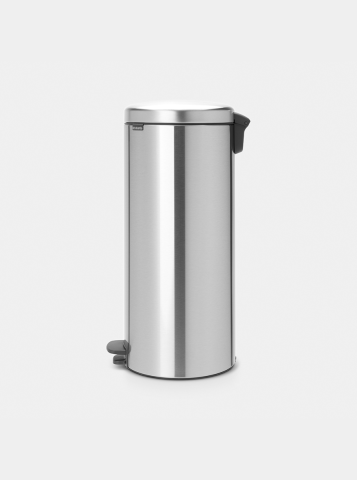 NewIcon Step on Trash Can 8 gallon (30 liter) - Matte Steel