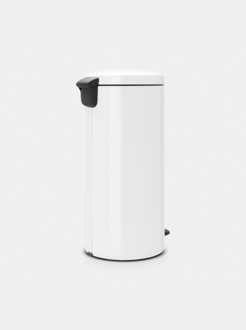 Poubelle à pédale newIcon 30 litres, Seau Intérieur Métal - White