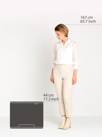 Bo Step on Trash Can 9.5 gallons (36L) - White