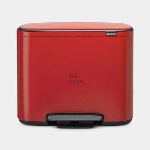 Bo Pedal Bin 36 litre - Passion Red