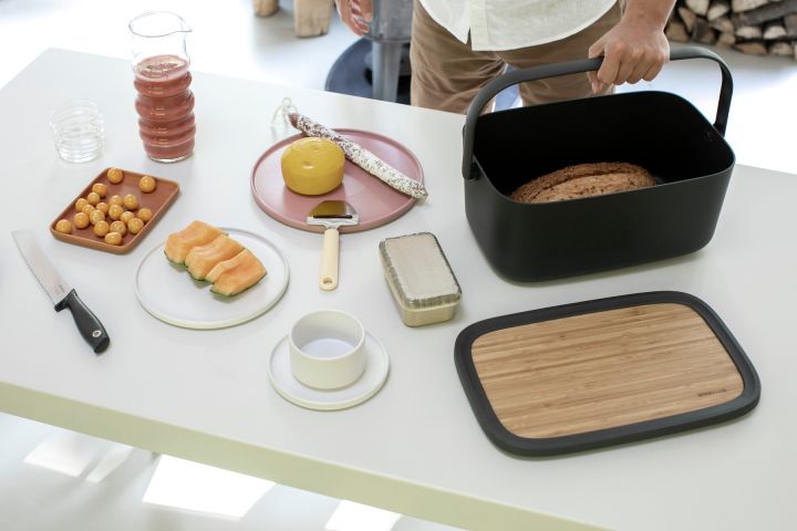 Nic Bread Bin Dark Grey