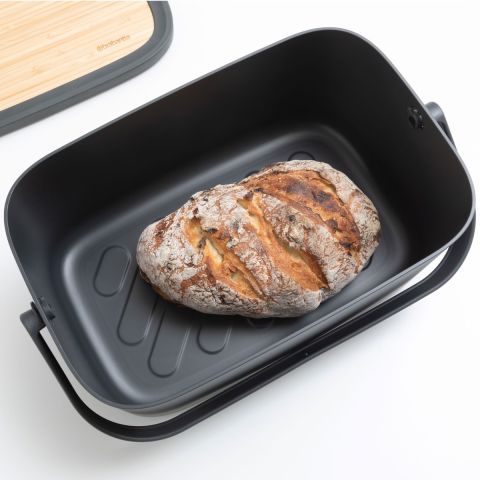 Nic Bread Bin Dark Grey