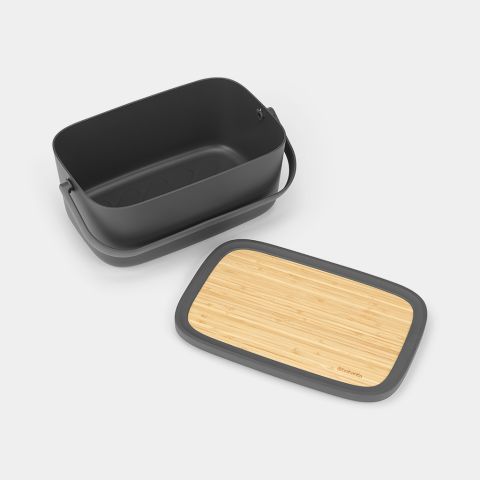 Nic Bread Bin Dark Grey