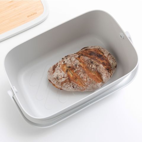 Nic Bread Bin Light Grey