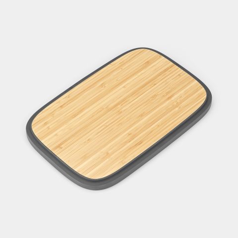 Couvercle en bambou avec rebord pour boîte à Pain Nic Dark Grey