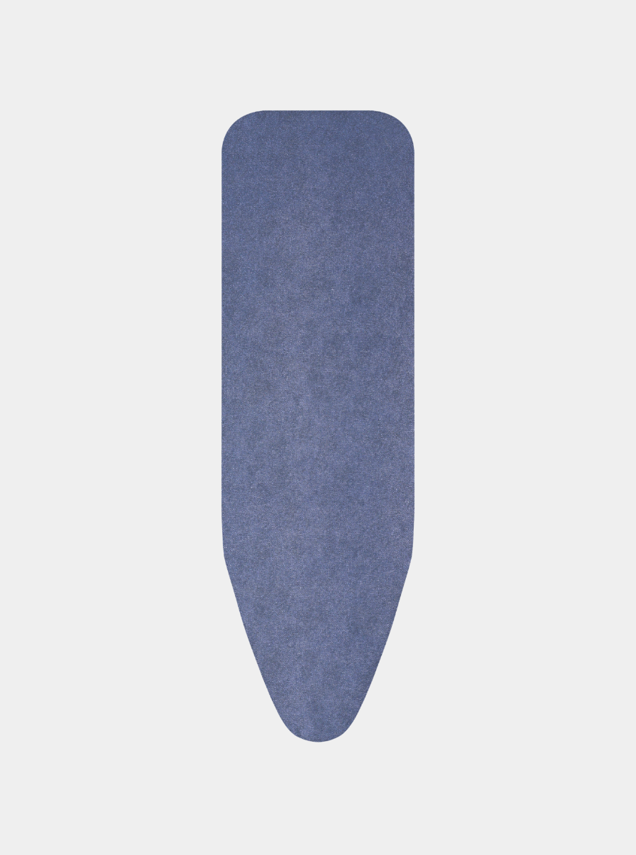 Bügelbrettbezug B 124 x 38 cm, komplettes Set - Denim Blue, Fairtrade-Baumwolle