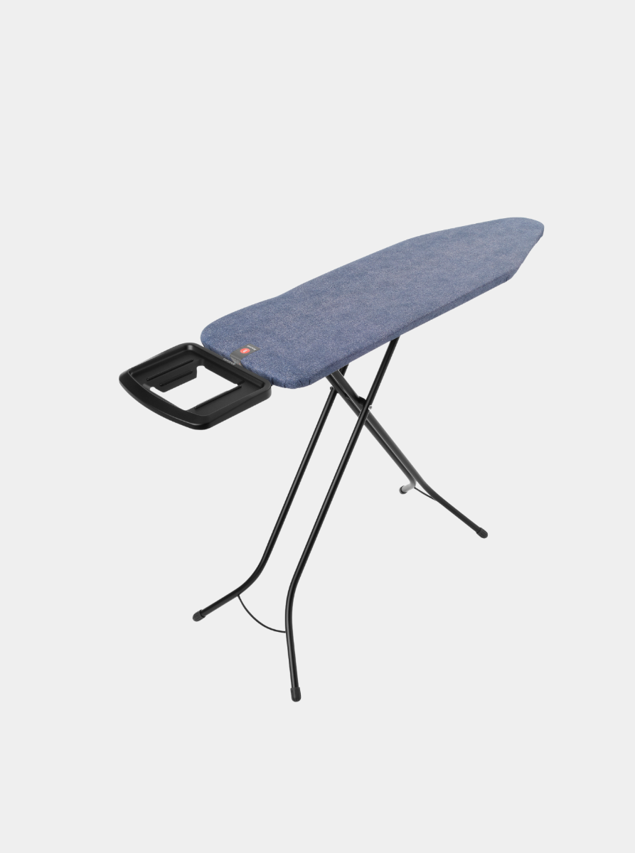 Bügelbrettbezug B 124 x 38 cm, komplettes Set - Denim Blue, Fairtrade-Baumwolle