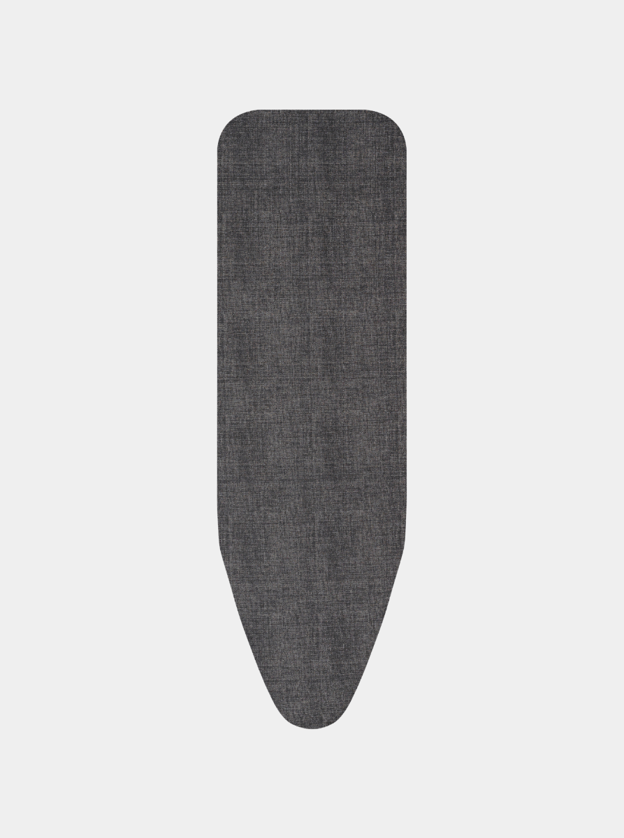 Funda para mesa de planchar B 124 x 38 cm, set completo - Denim Black, Algodón Fairtrade