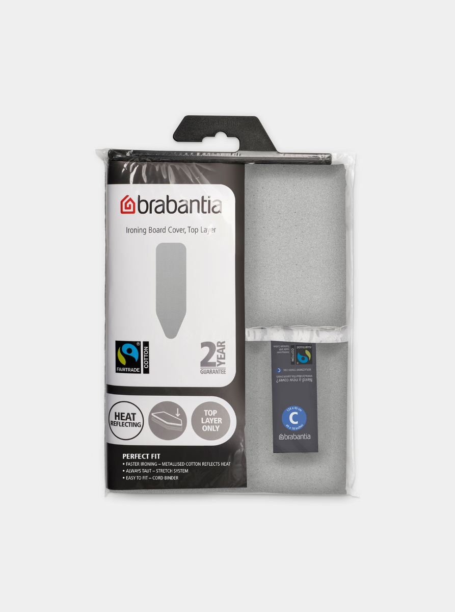 Funda para mesa de planchar C 124 x 45 cm, con capa superior - Metalized