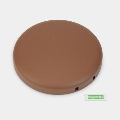 Coperchio NewIcon pattumiera 30 litri - Mineral Cinnamon