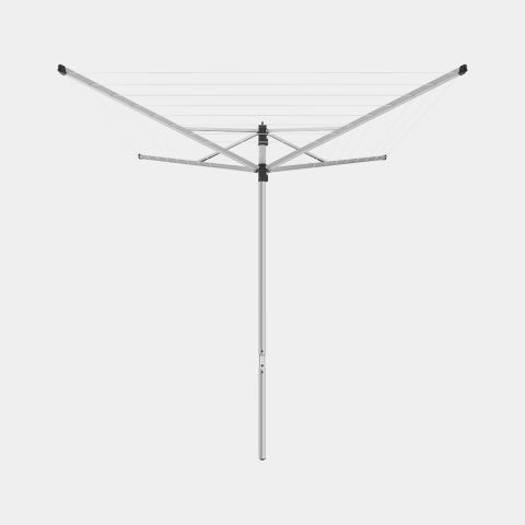 Rotary Lift-O-Matic 40 metre, with Ground Spike, Ø 45mm, SplitPole - Metallic Grey