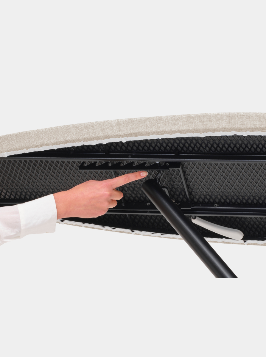 Steam & Ironing Board D 135x45 cm, Heat Resistant Parking Zone - Denim Grey