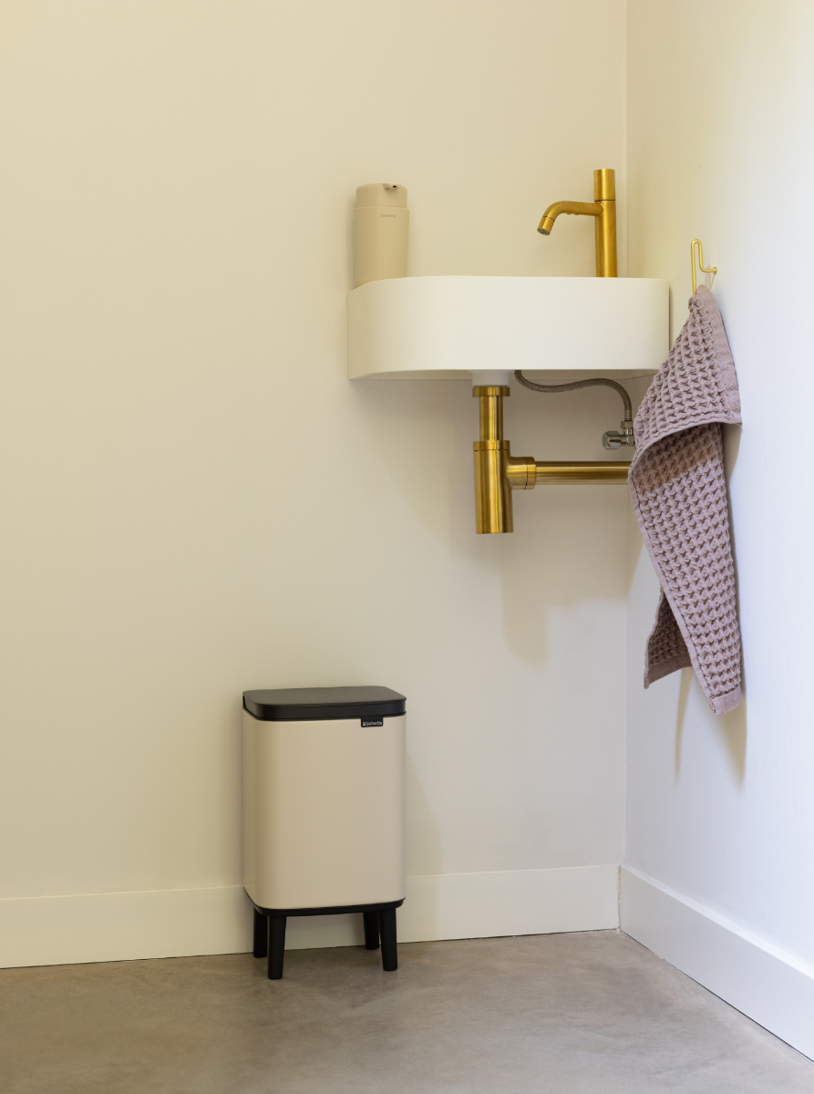 Bo Hi afvalemmer 4L - Soft Beige