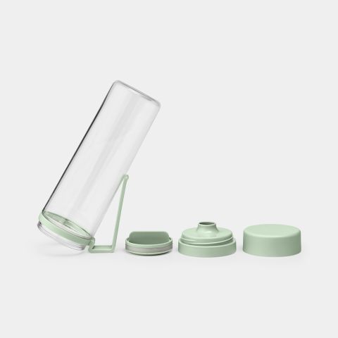 Make & Take Water Bottle With Strainer, 16.9 oz (0.5 L) - Jade Green