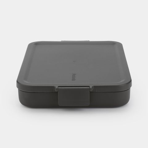 Make & Take Lunchbox Plat, kunststof - Dark Grey