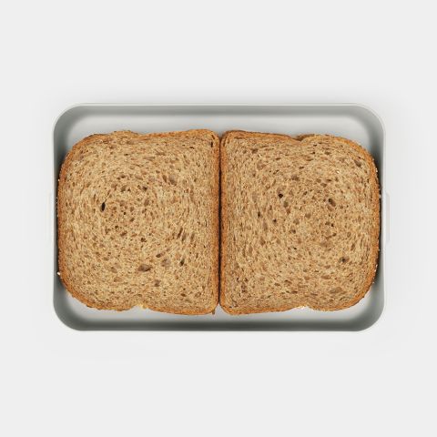 Make & Take Lunchbox Plat, kunststof - Light Grey