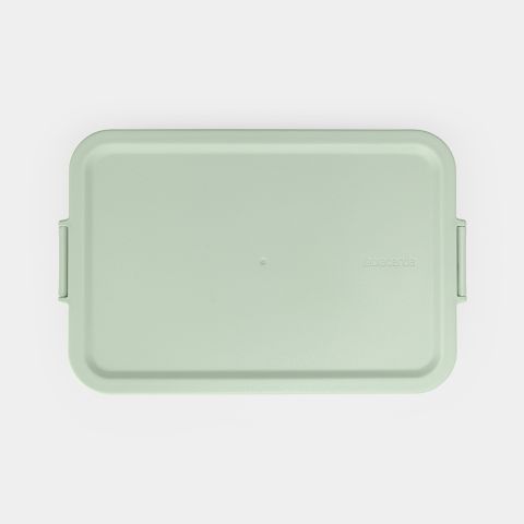 Make & Take Lunch Box Flat Plastic, Jade Green