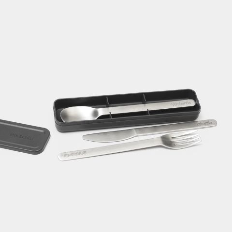 Make & Take Cutlery Set 3 pieces - Dark Grey