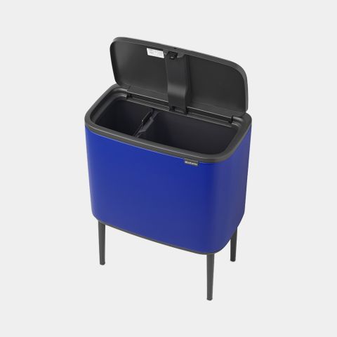 Bo Touch Bin 11 + 23 litre - Mineral Powerful Blue