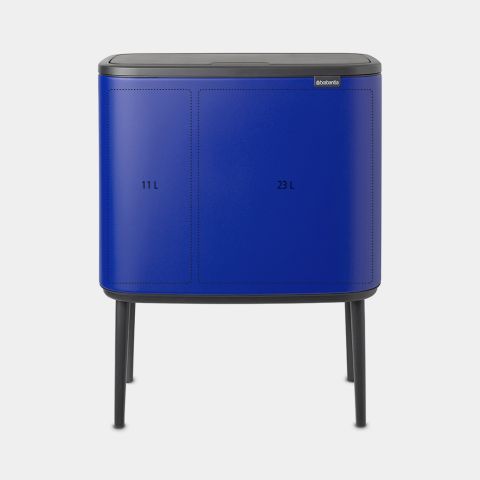 Bo Touch Bin 11 + 23 litre - Mineral Powerful Blue