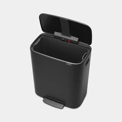 Bo Pedal Bin 60 litre - Matt Black