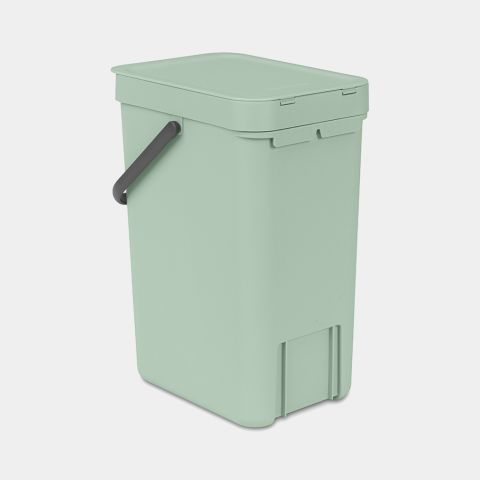 Sort & Go Recycling Trash Can 3.2 gallon (12 liter) - Jade Green