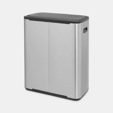 Bo Touch Bin 2 x 30 litre - Matt Steel Fingerprint Proof