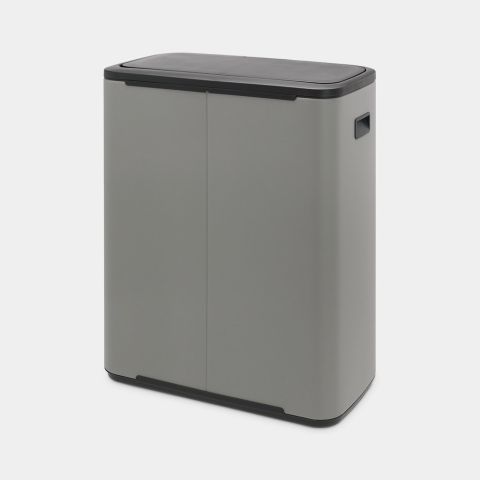 Bo Touch Bin 2 x 30 liter - Mineral Concrete Grey