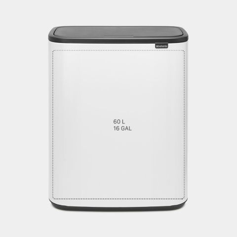Bo Touch Trash Can 16 gallon (60L) - White