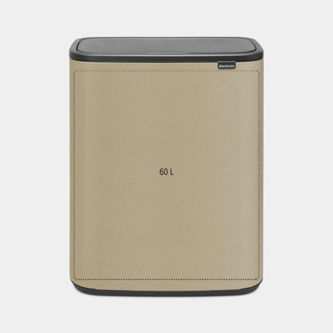 Bo Touch Bin 60 litre - Mineral Golden Beach