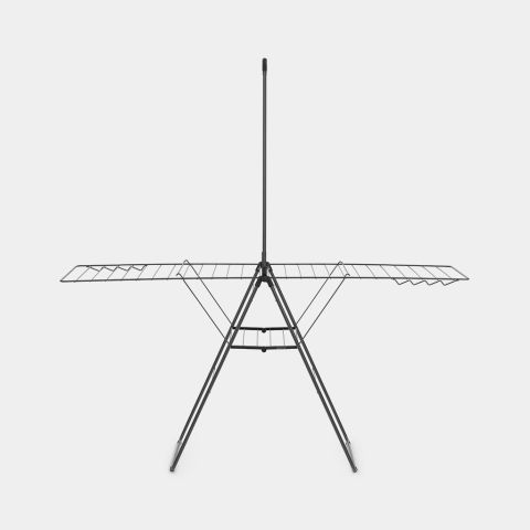 Séchoir HangOn 25 mètres avec portant à cintres - Anthracite