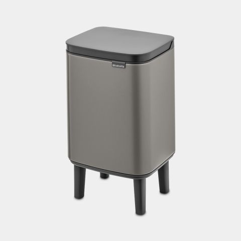 Bo Waste Bin Hi 4L - Platinum