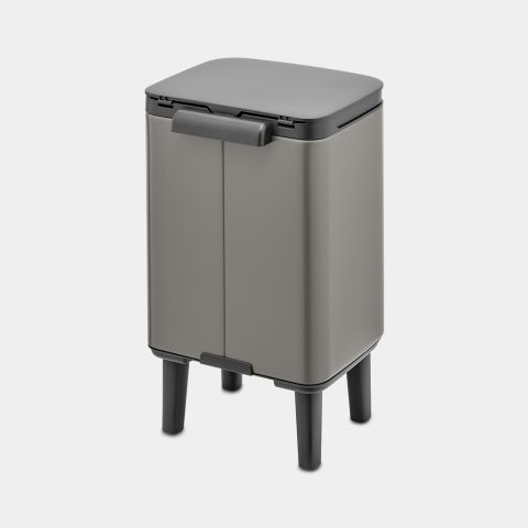 Bo Waste Bin Hi 4L - Platinum