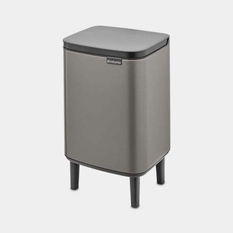 Bo Waste Bin Hi 7L - Platinum