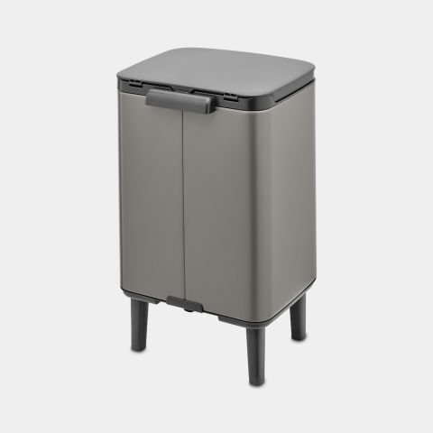 Bo Waste Bin Hi 7L - Platinum