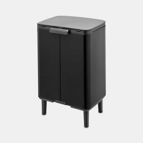 Bo Waste Bin Hi 12L - Matt Black