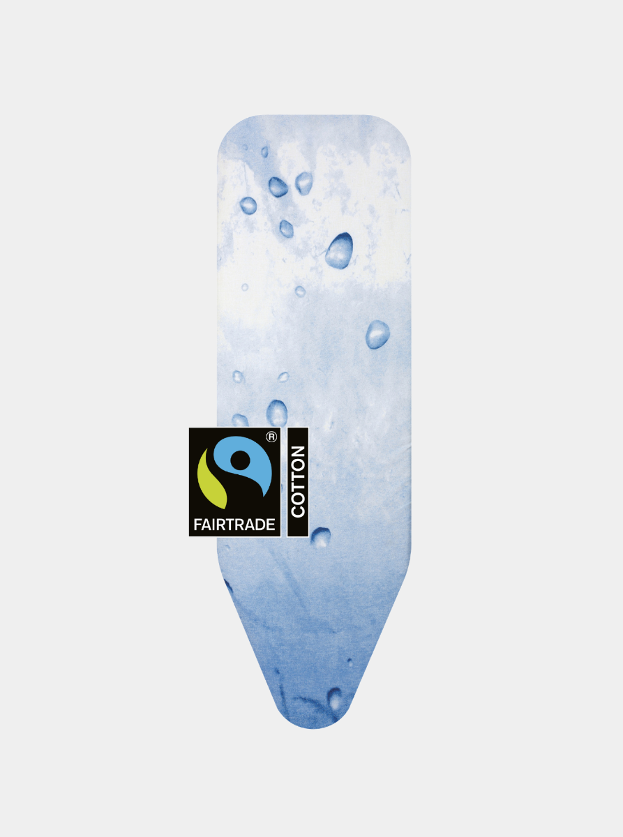 Housse de table à repasser taille B 124 x 38 cm, Housse externe - Ice Water, Coton équitable