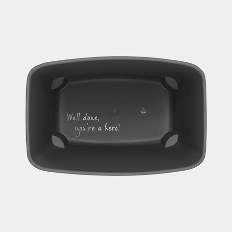 Bo Cubo de Basura 12 litros - Matt Black