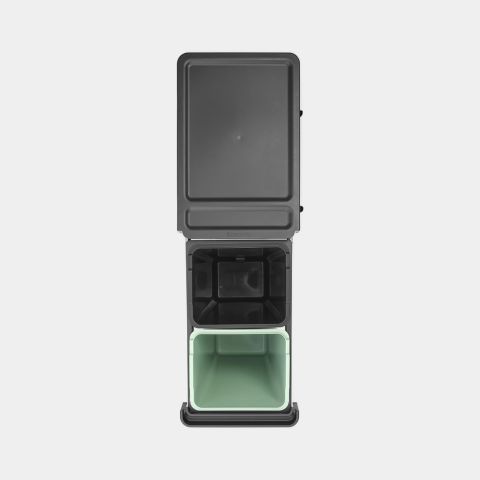 Cubo integrado Sort & Go 2 x 30 litros - Dark Grey