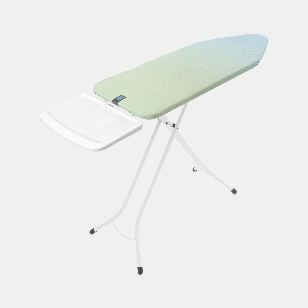 Table à repasser taille C 124 x 45 cm, pour centrale vapeur - Soothing Sea, Coton equitable