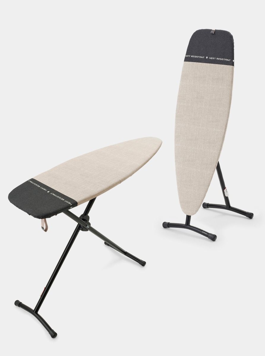 Steam & Ironing Board D 135x45 cm, Heat Resistant Parking Zone - Denim Grey