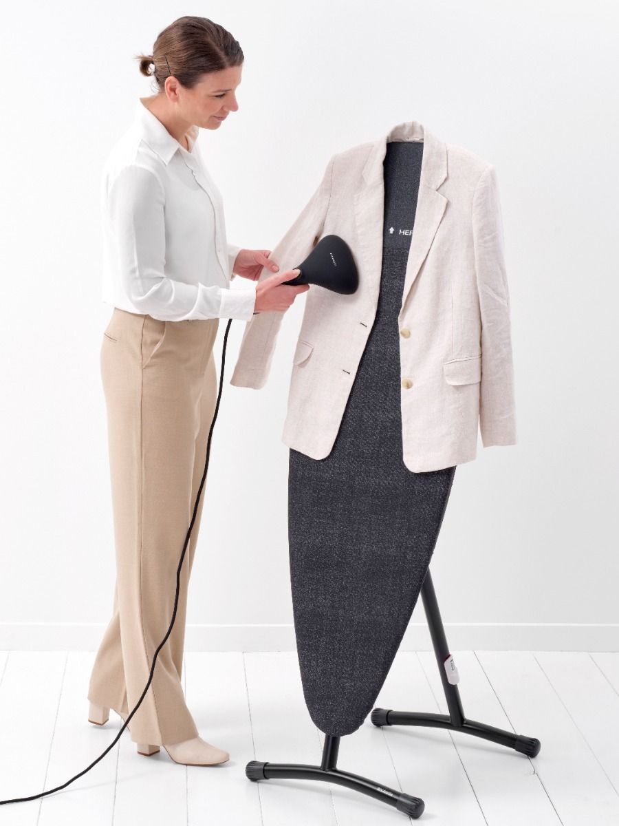 Stoom- en strijkplank D 135x45 cm, hittebestendige parkeerzone - Denim Black