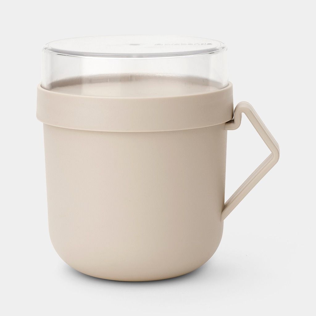 Make & Take Tasse à soupe 0.6L, Plastique - Soft Beige
