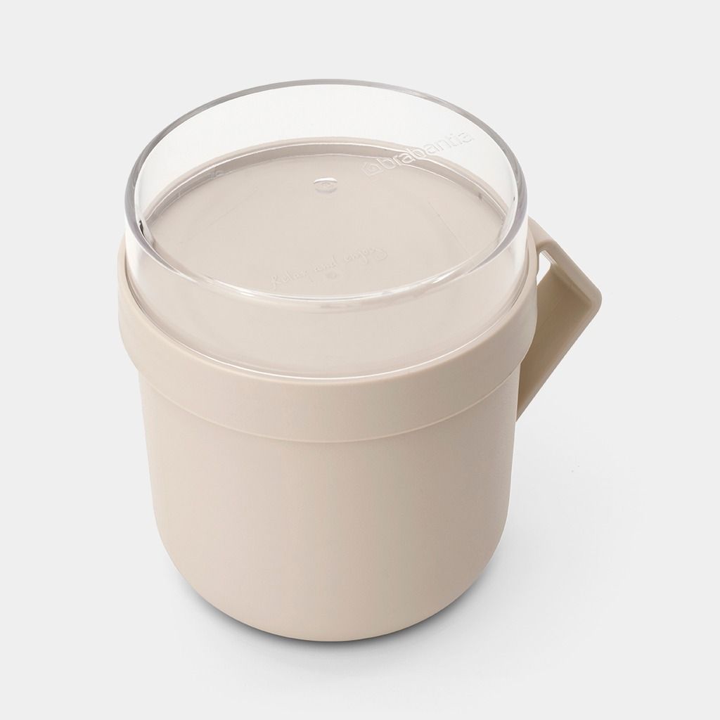 Make & Take Tasse à soupe 0.6L, Plastique - Soft Beige