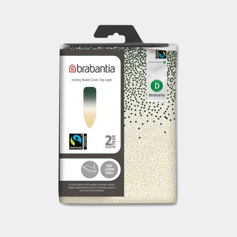 Housse de table à repasser taille D 135 x 45 cm, Top Layer - New Dawn, Coton équitable