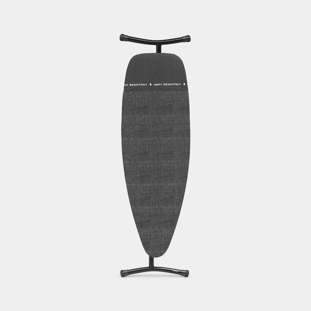 Ironing Board D 53.1 x 17.7 inches (135 x 45 cm), for Steam Iron & Generator - Denim Black, Fairtrade cotton
