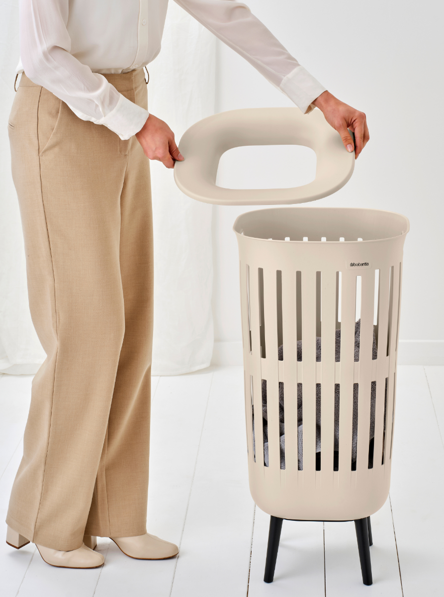 Collect-It Wasmand Hi 55 liter, Set van 2 - Soft Beige