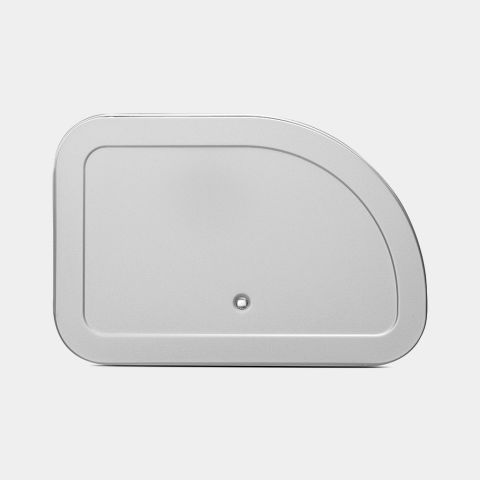 Roll Top Bread Bin Metallic Grey