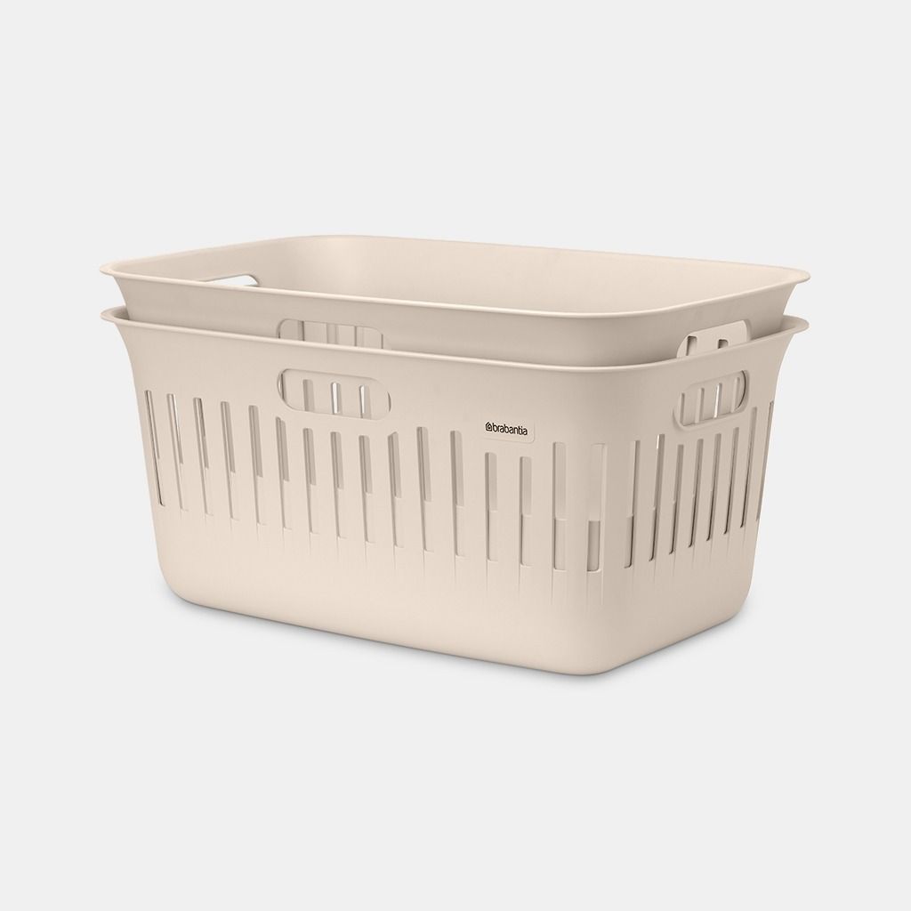 Collect-It Laundry Basket 40L, Set of 2 - Soft Beige