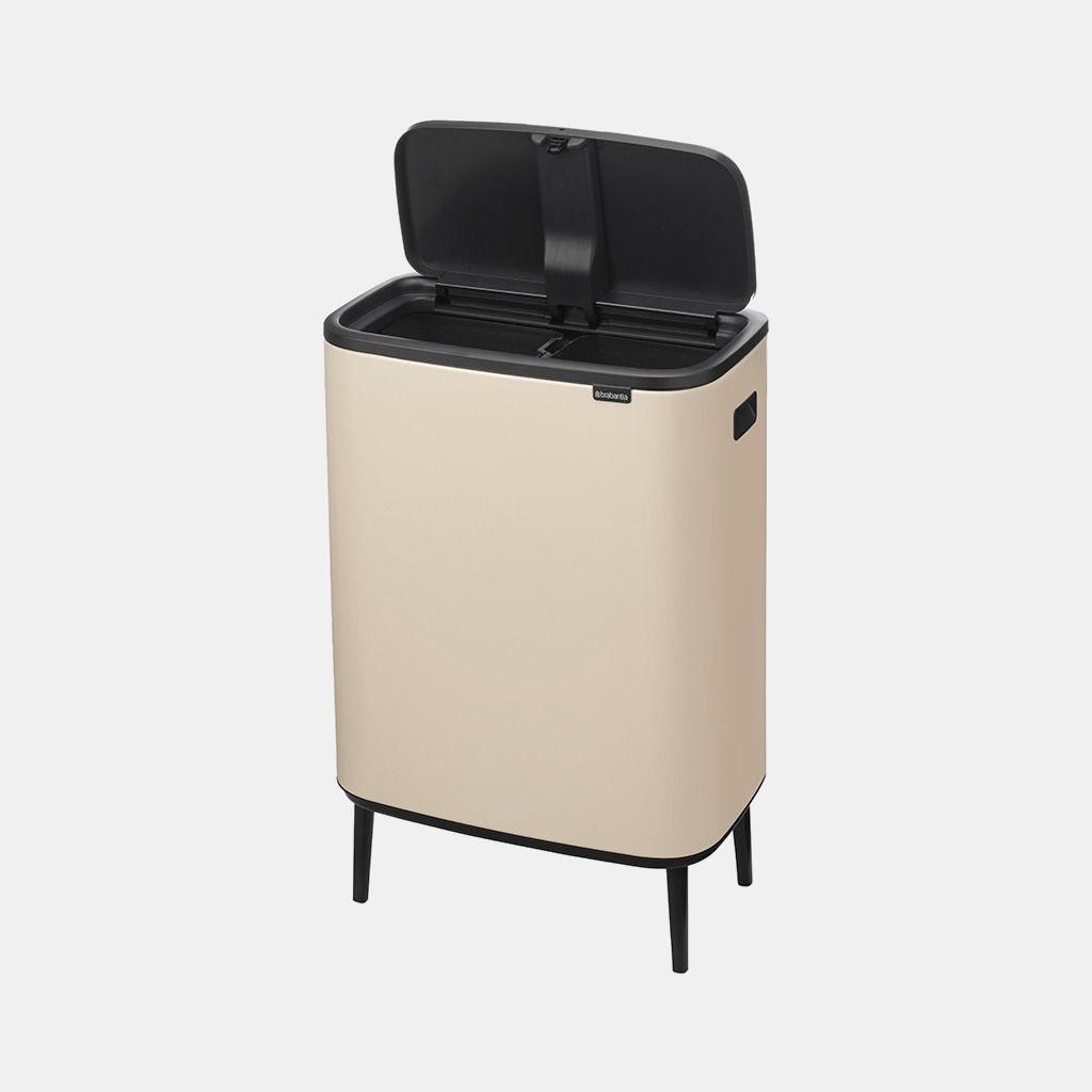 Bo Touch Bin Hi 2 x 30 litre - Soft Beige